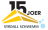 Logo 15 Joer Syrdall Schwemm